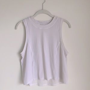 Lulu Lemon white Mesh sleeveless Tank